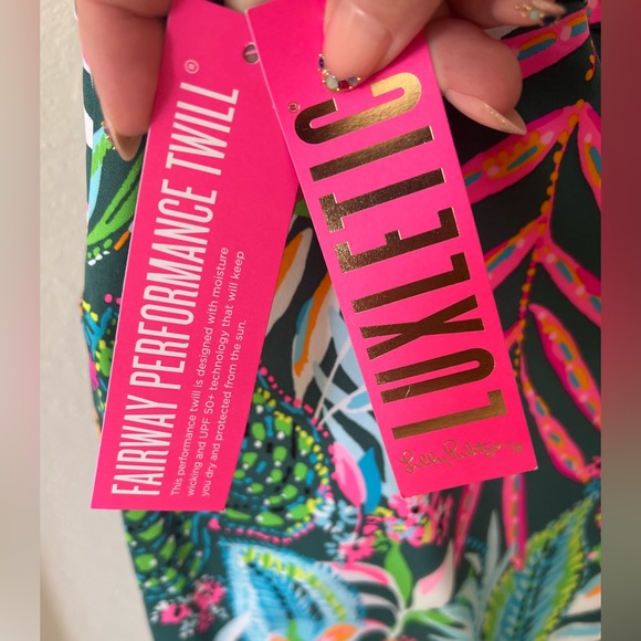 Lilly Pulitzer Luxletic Tropical Print Pant Women 14 NWT - Picture 5 of 9